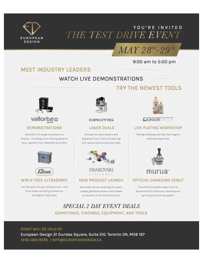 You're Invited To The Test Drive Event - European Design 2018