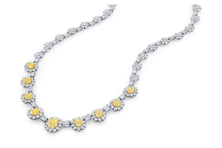 Amden Jewelry ruby and diamond necklace at Time & Shine Edmonton