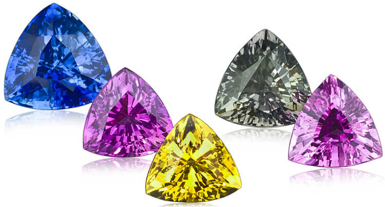 Calibrated coloured gemstones in matching sizes from Byrex Gems, Toronto