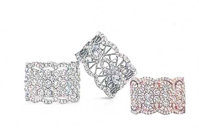 Amden Jewelry diamond eternity bands showcased at the Edmonton jewellery trade show, Time & Shine 2026