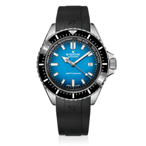Edox Is Just Getting Started 1 Edox Neptunian Automatic 1000M dive watch, blue dial